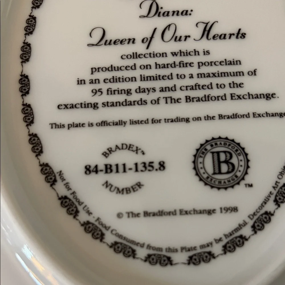 The Bradford Exchange plate featuring